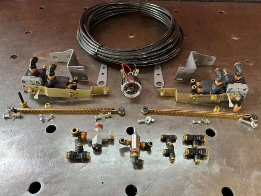 Independent leveling valve air ride system complete kit 
